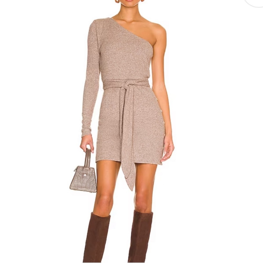 Lovers and Friends belted sweater dress